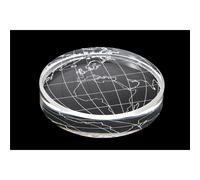 FERMACARTE RAM GLOBAL THINKING TRASPAR, 12.1x12.1H4.8 cm, plexiglass Trasparente Trasparente