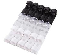 Fermacavi autoadesivi, senza perforazione, adesivo da parete, senza tracce, fisse, autoadesive, per auto, ufficio, luci esterne (bianco, 200 pezzi)