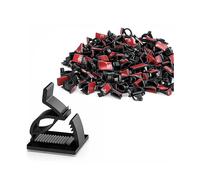 FERMACAVI INF Fascette con nastro rosso 3M - Lunghezza: 1,4 cm, Materiale: Nylon