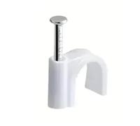 Fermacavi Muro 100 pezzi di fascette fermacavo in nylon resistente con chiodi in acciaio da 6 mm e 10 mm(6mm)