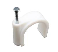 Fermacavi Muro 100 pezzi di fermacavi rotondi da 4 mm, 6 mm, 8 mm e 10 mm for la gestione dei cavi(Round Cable Wire,9mm)
