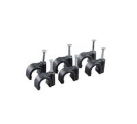 Fermacavi Muro 100 pezzi di fermacavi rotondi da 4 mm, 6 mm, 8 mm e 10 mm(Round 12MM)