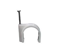 Fermacavi Muro 100 pezzi di fermacavi rotondi da 4 mm, 6 mm, 8 mm e 10 mm(Round 7mm 100PCS)