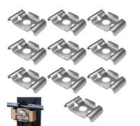 Fermacavi per Recinzioni - 10 Pezzi Morsetti in Acciaio Inossidabile | Attrezzi e Migliorie per Casa per Cortile Fattoria Giardino Terrazzo