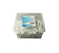 Fermacavi rotondi bianchi K-Type Trade Box, 7 mm- 500 pezzi