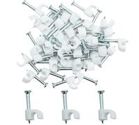 Fermacavi rotondi da 3 mm, 100 pezzi, assortimento di clip per la gestione dei cavi