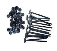 Fermacavi universale in nylon, 100 pezzi, resistenti e autobloccanti, con design a perno e bottone, fascette in plastica per fissaggio auto, resistenti ai raggi UV, per fissaggio automatico quotidiano