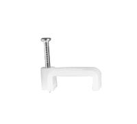 Fermacavo elettrico da parete Fermacavi bianchi 100 pezzi quadrati 4-14 mm(Square 12MM)