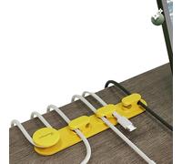 Fermacavo - Organizer per cavo di ricarica adesivo Gestione desktop - Accessori per l'organizzazione a porta a parete per il soggiorno a cucina a camera da letto 'ufficio del dormitorio del college