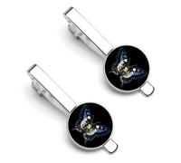 Fermacravatta a forma di farfalla con bandiera del Guatemala, 1 fermacravatta per uomo, fermacravatta rotondi e gemelli, set per accessori di abbigliamento di lusso, 2 pezzi - O7DS