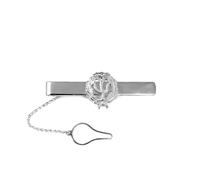 Fermacravatta con badge professionale per psicologi, in argento sterling 925, 54 mm. Incisione inclusa - Personalizzabile - INCISIONE INCLUSA NEL PREZZO