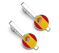 Fermacravatta Con Bandiera Nazionale Del Regno Di Spagna Per Uomo Fermacravatta Con Bordi A Barra Per Matrimonio Regali Aziendali