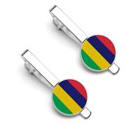 Fermacravatta Da Uomo Con Bandiera Della Repubblica Di Mauritius Regalo Di Nozze Per Testimone Dello Sposo Testimone Dello Sposo Usciere Compleanno