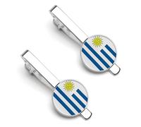 Fermacravatta Da Uomo Con Bandiera Della Repubblica Orientale Dell'Uruguay Regalo Di Nozze Per Testimone Dello Sposo Testimone Dello Sposo Usciere Compleanno