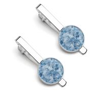 Fermacravatta da uomo con cubetti di ghiaccio rotto, fermacravatta per regali di nozze aziendali, 5,5 x 2,2 cm, 5.5x2.2cm, lega metall, Nessuna pietra preziosa