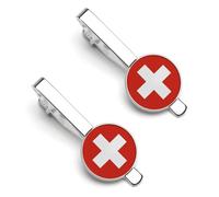 Fermacravatta Da Uomo Della Confederazione Svizzera Spilla Classica Fermacravatta Da Uomo Con Bordi Per Affari Anniversario Matrimonio E Vita Quotidiana