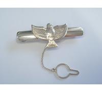 Fermacravatta in ARGENTO 925 con la COLOMBA della PACE - cravatta uomo