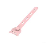 Fermacravatta in silicone per organizzare i cavi, design riutilizzabile ed elastico, confezione da 10 (rosa)