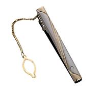 Fermacravatta lucido e regolare, antiscivolo, alla moda, da uomo, accessori per abbigliamento per laurea, matrimoni, cene sociali, riunioni di lavoro