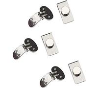 Fermacravatta magnetico invisibile, in acciaio inossidabile, fermacravatta magnetico per uomo, regalo per San Valentino, festa del papà, 2.6cm, acciaio inox, Nessuna pietra preziosa