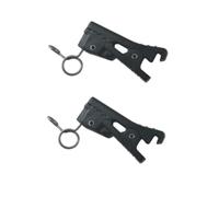 Fermacravatta per microfono Lavalier, in plastica ABS, per Rode Lavalier GO, SmartLav + microfono da bavero, confezione da 2 (4,5 mm)