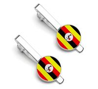 Fermacravatta Personalizzato Con Bandiera Della Repubblica Dell'Uganda Regalo Di Nozze Per Testimone Dello Sposo Testimone Dello Sposo Usciere Compleanno