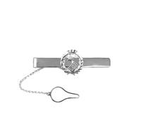 Fermacravatta professionale da notaio, in argento sterling 925, 54 mm. Incisione inclusa nel prezzo - Personalizzabile - INCISIONE INCLUSA NEL PREZZO