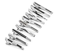 Fermacravatta Tie Clip Cuff Link Set Personalized Diamond Cuff Nails French Collar Clip Black Box