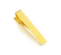 Fermacravatta Uomo Fermacravatta corto da uomo 1 pezzo 3 colori Fermacravatta semplice for colletto maschile 4,3 cm(Gold)