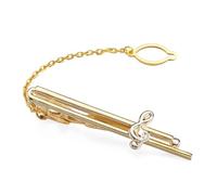 Fermacravatta Uomo Fermacravatta da uomo e da donna, classico, in metallo, musica, simboli acuti, clip, accessori for camicie, gioielli