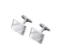 Fermacravatte da Uomo Stainless Steel Cufflinks Square Zircon Cufflink For Mens Wedding Business Gifts Cuffl Links