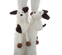 Fermacurtain, 2 pezzi, fermaporta a forma di strisce peluche for decorazioni for cameretta dei bambini, soggiorno, ufficio e casa(Dog)