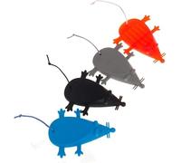 fermadלת， 4 fermaporta a forma di topo, in silicone sicurezza con personalità