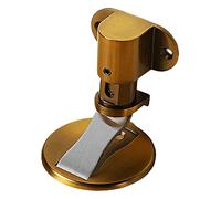 fermadלת， Fermaporta autoadesivo regolabile in acciaio inossidabile, anti-collisione, senza foratura, for tenere la porta aperta(Yellow)