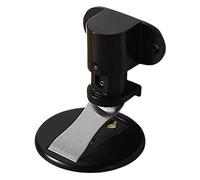 fermadלת， Fermaporta autoadesivo regolabile in acciaio inossidabile, anti-collisione, senza foratura, for tenere la porta aperta(Black)
