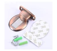 fermadלת， Fermaporta magnetico in acciaio inox for montaggio a parete, fermaporta invisibile anticollisione for la casa(Red Bronze)