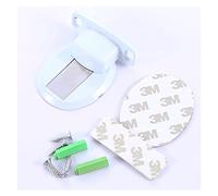 fermadלת， Fermaporta magnetico in acciaio inox for montaggio a parete, fermaporta invisibile anticollisione for la casa(White)