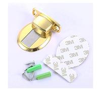 fermadלת， Fermaporta magnetico in acciaio inox for montaggio a parete, fermaporta invisibile anticollisione for la casa(Gold)