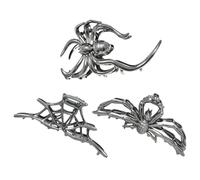 Fermagli A Artiglio Per Capelli Halloween Per Donne | Barrette Gotiche per Capelli,Set da 3 con Presa Robusta Portatile per Donne Appassionate di Viaggi Fitness Maschere Festival all'Aperto