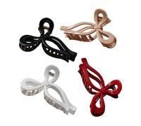 Fermagli a Artiglio per Capelli Spessi,4 Pezzi Clip Pieghevoli per Ragazze,Fermaglio Artiglio In Silicone | Per Attività Sportive Scuola Compleanno Bambine Amiche Famiglia