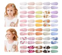 Fermagli a mini Bb per bambini, 20/40/60 pezzi confezionati casuale, fermagli per capelli stampati e ricamati su tessuto, fermagli e accessori per capelli per ragazze, copricapo a sorpresa