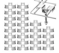 Fermagli A Sella Per Grigliati,Morsetto A Sella | 25 Pezzi Elementi di Fissaggio per di Drenaggio Esterno Fogna Strada Parcheggio,Gradino Mezzanina Passerella