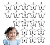 Fermagli a stella,Clip per capelli a stella, clip per capelli a stella colorata - 20 x clip per capelli a stelle colorate, accessori per capelli antiscivolo per ragazza carina, fermagli per capelli a