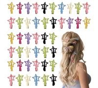 Fermagli a Stella per Donna 50 Pezzi Barrette in Metallo Antiscivolo | per Capelli da 3 cm per Feste Festival Concerti Balli di Fine Anno Appuntamenti Viaggi
