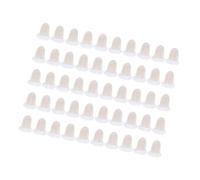 Fermagli Bianco per Orecchini in Silicone 50 Pezzi | Compatibili la Maggior Parte dei Perni Standard, Presa Facile, Accessorio di Riserva per Pezzi Smarriti