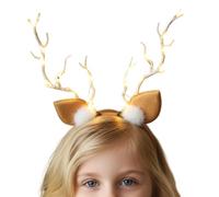 Fermagli Capelli Con Cervo Per Donne,Copricapo Natalizio Con Luce LED - Fermacapelli Per Cosplay Durante Le Feste - Per Bambini Ragazzi E Adulti Feste In Costume Spettacoli E Convenzioni Comic