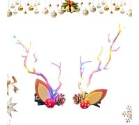 Fermagli Capelli Con Cervo Per Donne Copricapo Natalizio Illuminato