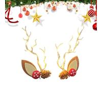 Fermagli Capelli Con Cervo Per Donne - Copricapo Natalizio Luminoso,Fermacapelli Per Cosplay Durante Le Feste,Per Bambini Ragazzi E Adulti Feste In Costume Spettacoli E Convenzioni Comic