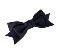 Fermagli Capelli Fiocco Metal Solid Color Fabric Bow Duckbill Clip Campus Party Creative Hair Girl Cute Accessories(Black)