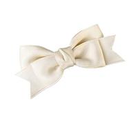 Fermagli Capelli Fiocco Metal Solid Color Fabric Bow Duckbill Clip Campus Party Creative Hair Girl Cute Accessories(WHITE)
